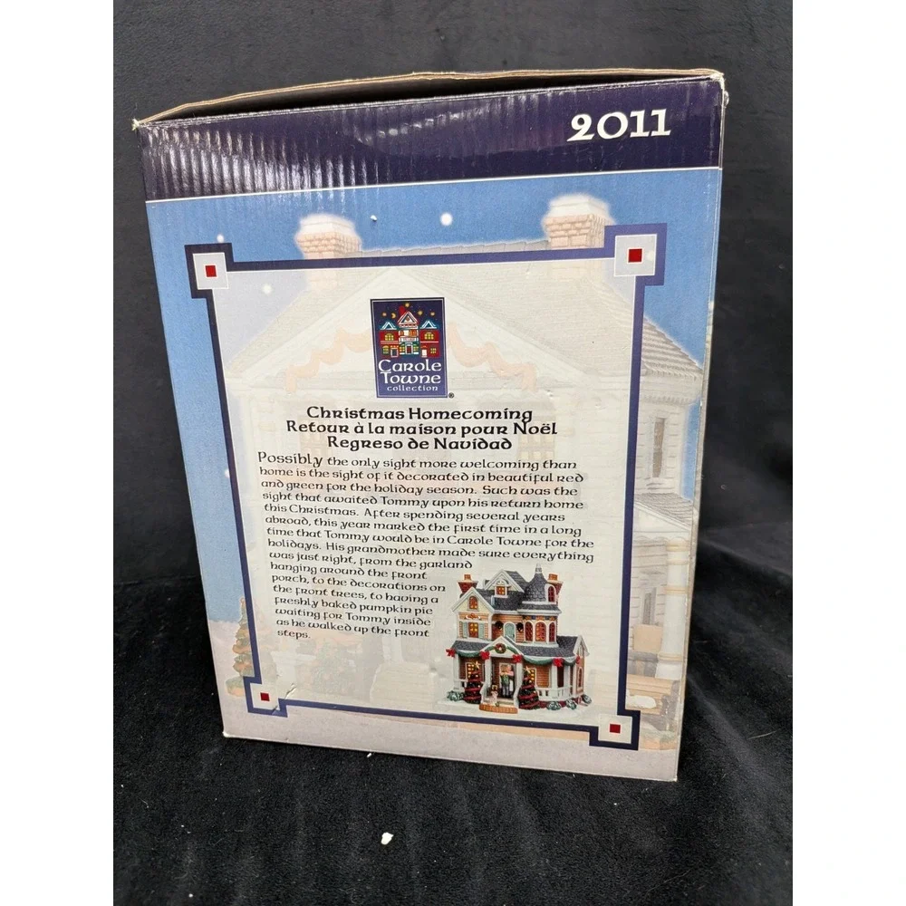 Lemax Carole Towne Collection Christmas Homecoming Lighted House 2011 Retired